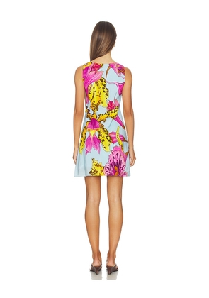 Muma World Amazonian Orchid Electra Mini Dress in Baby Blue. Size L. Also in XS, S, M.