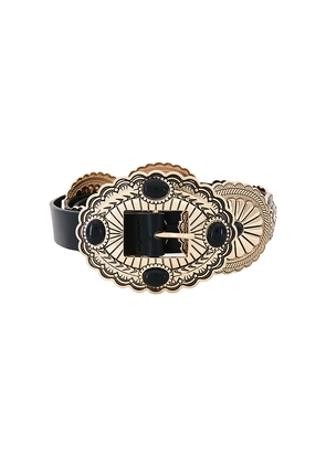 Lovers and Friends Gypsy Buckle Belt in Black.