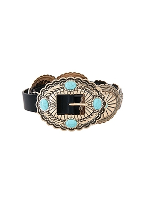 Lovers and Friends Gypsy Buckle Belt in Black.