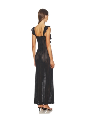 MORE TO COME Macie Maxi Dress in Black. Size L. Also in XXS, XS, S, M, XL.