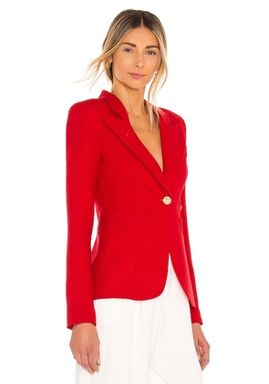 Smythe Classic Duchess Blazer in Red. Size 12. Also in 4, 2, 6, 8, 10.