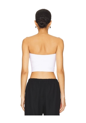 Susana Monaco Strapless Crop Top in White. Size M. Also in L, XL.