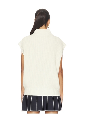 Malbon Iva Sweater Vest in Cream. Size L. Also in S, XL.