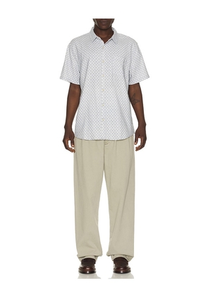 Marine Layer Classic Stretch Selvage Shirt in Blue. Size L. Also in S, M.