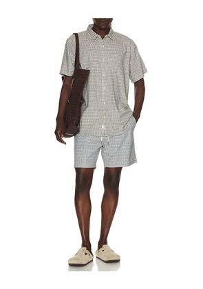Marine Layer 6 Line Sport & Swim Shorts in Green. Size L. Also in S, M, XL/1X.
