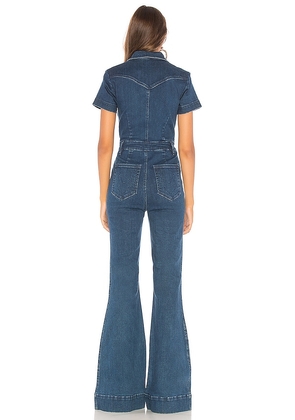 Show Me Your Mumu Everhart Jumpsuit in Blue. Size S. Also in XL, XS.