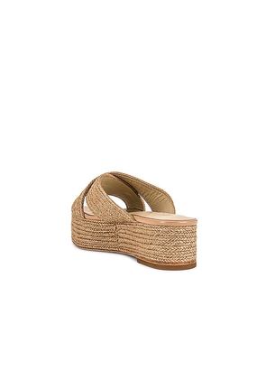 RAYE Tiko Wedge in Beige. Size 10. Also in 6, 6.5, 7, 7.5, 8, 8.5, 9, 9.5.
