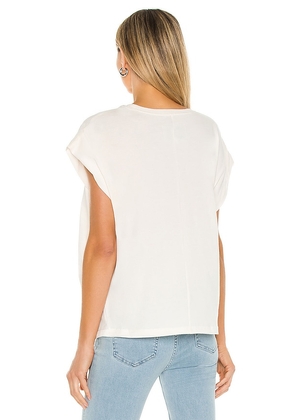 PISTOLA Trina Muscle Tee in Ivory. Size L. Also in XS, S, XL.