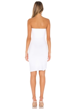 Susana Monaco Strapless Side Pleat Dress in White. Size XS. Also in M.