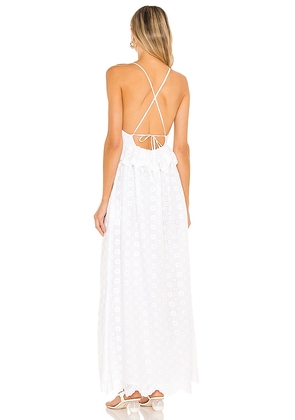 Tularosa Brier Embroidered Dress in White. Size XL. Also in M.