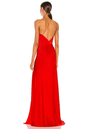 SAU LEE Hailey Dress in Red. Size 2. Also in 0.