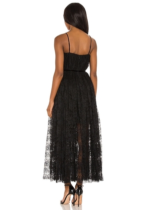 SAU LEE Selena Lace Dress in Black. Size 4. Also in 0, 2.