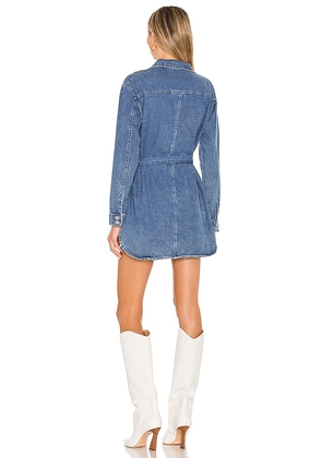 superdown Kelsie Denim Dress in Denim-Medium. Size M. Also in XXS, XS, S, L, XL.