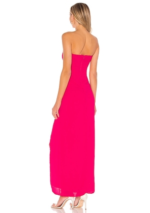 superdown Asher Strapless Dress in Pink. Size S. Also in XXS, XS.