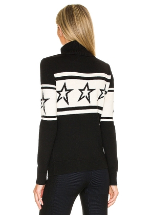 Perfect Moment Chopper Sweater in Black & White. Size M. Also in XS, S, L, XL.
