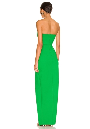 superdown Ryleigh Strapless Maxi Dress in Green. Size S. Also in XXS, XS.