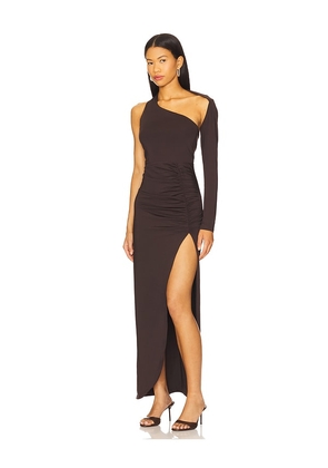 superdown Romona Maxi Dress in Chocolate. Size M. Also in XXS, XS, S, L, XL.