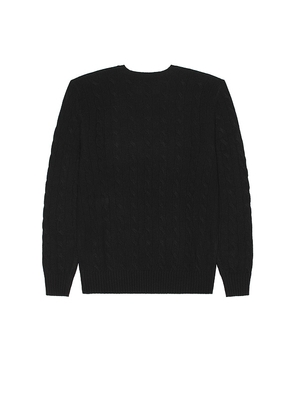 Polo Ralph Lauren Cable Sweater in Black. Size L. Also in XL.
