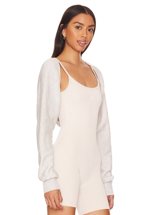 STRUT-THIS The Shrug in Light Grey. Size S. Also in XS, M, L, XL.