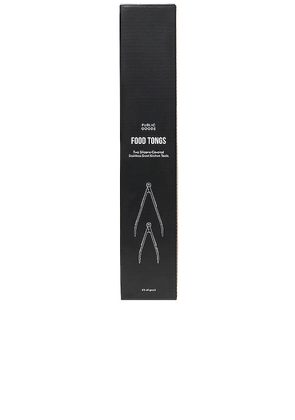 Public Goods Stainless Kitchen Tongs Set in Grey.