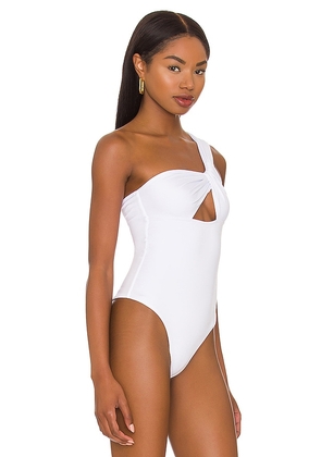 superdown Jimena One Shoulder Bodysuit in White. Size M. Also in L.