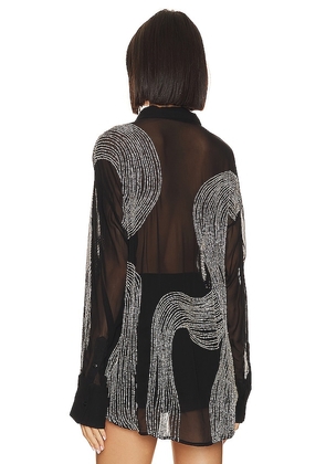 retrofete Siren Shirt in Black. Size S. Also in XS.