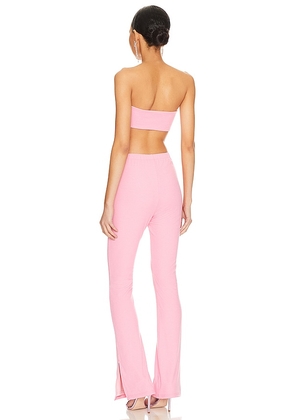 superdown Darcey Cut Out Jumpsuit in Pink. Size M. Also in L.