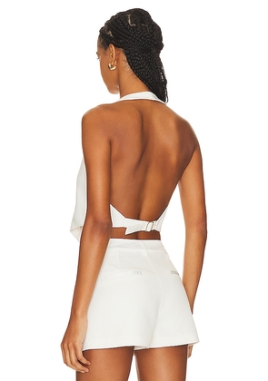 retrofete Florence Vest in White. Size M. Also in L, XL.