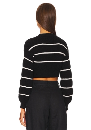 superdown Sophia Stripe Sweater in Black. Size M. Also in S.