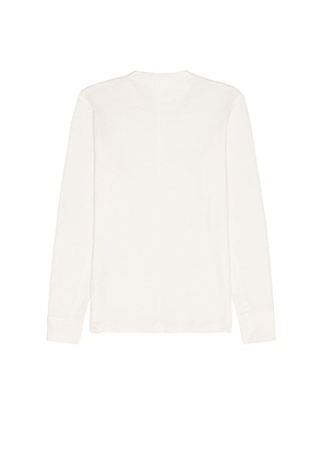 Rag & Bone Classic Henley in White. Size XL. Also in S, M, L.