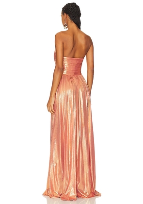 retrofete Waldorf Dress in Peach. Size S. Also in XS, M.