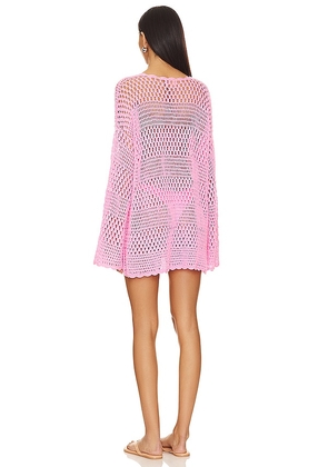 Show Me Your Mumu Paula Pullover Coverup in Pink. Size S. Also in XS, M, L, XL.