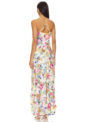 Show Me Your Mumu Romance Ruffle Dress in White. Size M. Also in L.