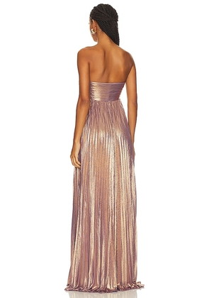 retrofete Lyanna Dress in Metallic Gold. Size S. Also in XXS, XS.
