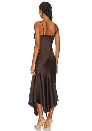 Steve Madden Lucille Slip Dress in Chocolate. Size M. Also in L, XL.
