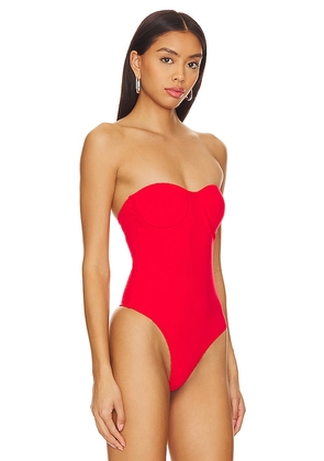 superdown Stef Bustier Bodysuit in Red. Size M. Also in L.