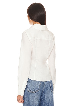 PAIGE Alera Shirt in White. Size M. Also in XS, S, L, XL.
