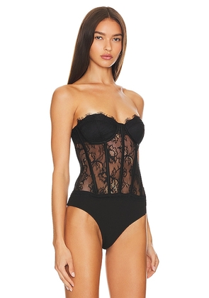 retrofete Otto Bodysuit in Black. Size M. Also in XS, S, L, XXS, XL, XXL.