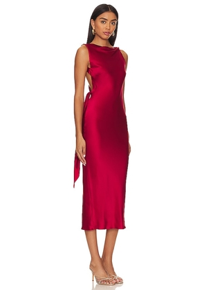 The Bar Silk Max Dress in Red. Size 4. Also in 8, 10.