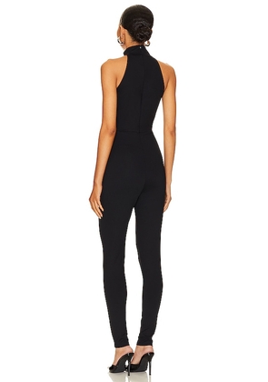 Susana Monaco Mock Neck Jumpsuit in Black. Size M. Also in L, XL.