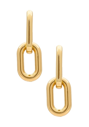 petit moments Pavia Earrings in Metallic Gold.