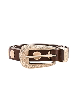petit moments Phoenix Belt With Disc Studs in Brown. Size XS/S. Also in M/L.