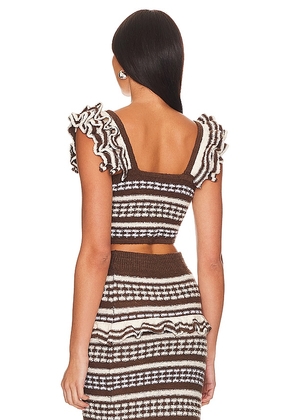 Tularosa Kaely Top in Brown. Size M. Also in XXS, XS, S, L.