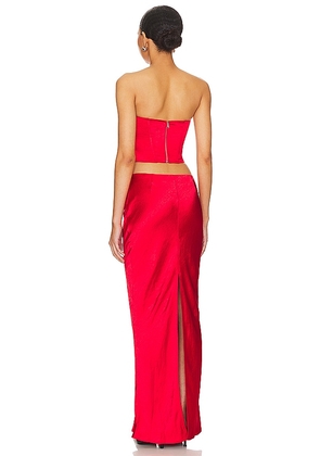 superdown Calla Skirt Set in Red. Size XL. Also in M.