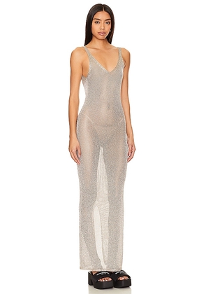 superdown Egon Maxi Dress in Metallic Gold. Size S. Also in XS, M, L.