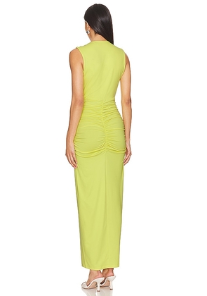 Susana Monaco Tie Front Gathered Dress in Green. Size XS. Also in S.