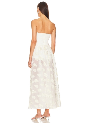 SELMACILEK Strapless Maxi Dress in Ivory. Size S. Also in XS, M.