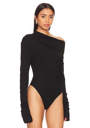 SNDYS Nyah Bodysuit in Black. Size M. Also in L, S, XL, XS, XXL, XXS.