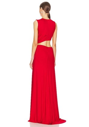 Sid Neigum Triple Loop Knit Dress in Red. Size M. Also in S, L, XL.