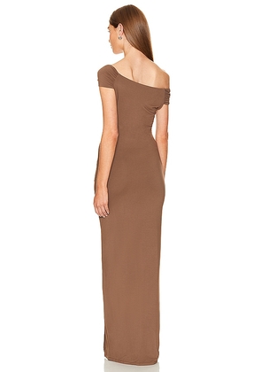 Rue Sophie Arlette Twist Dress in Brown. Size S. Also in M.